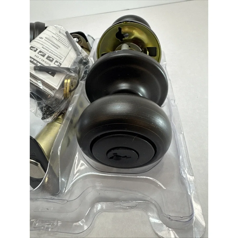 Kwikset Venetian Bronze Single Cylinder‎ Entry Knob & Deadbolt Combo 99910-035